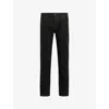 Allsaints Mens Washed Black Sid Skinny-leg Stretch-organic-cotton-blend Jeans In Jet Black