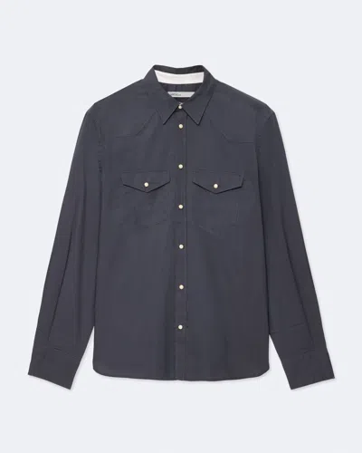 Allsaints Hanway Western Point Collar Pocket Shirt In Multi