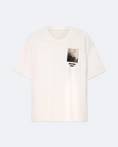 Allsaints La City Short Sleeve Cotton Tee In Animal Print