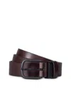 Allsaints Men's Leather Belt In Bitter Brown