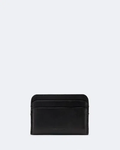 Allsaints Men's Leather Cardholder In Black