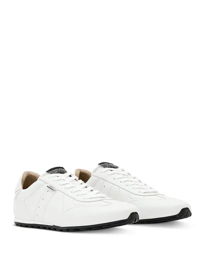 Allsaints Liam Leather Low Top Sneakers In White