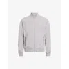 ALLSAINTS ALLSAINTS MEN'S MALT GREY BASSETT ZIPPED COTTON-BLEND BOMBER JACKET