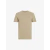 ALLSAINTS ALLSAINTS MENS MOORLAND BROWN BRACE CREWNECK COTTON-JERSEY T-SHIRT