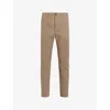 Allsaints Mens Moorland Brown Walde Stretch-cotton Chinos