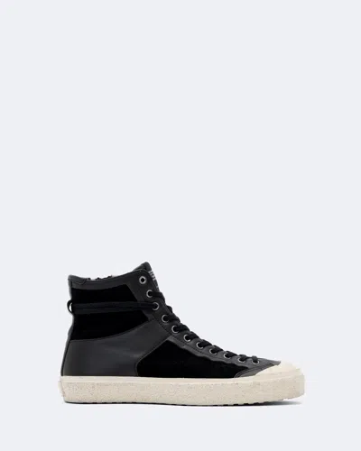 Allsaints Men's Numont Vulcanised High-top Trainers In Black
