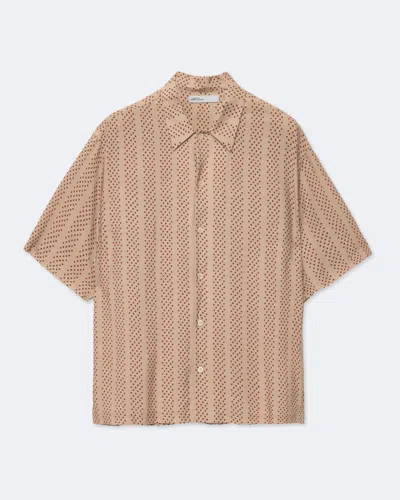 Allsaints Quasar Short Sleeve Shirt In Brown