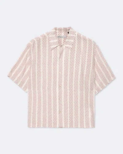 Allsaints Quasar Short Sleeve Shirt In White