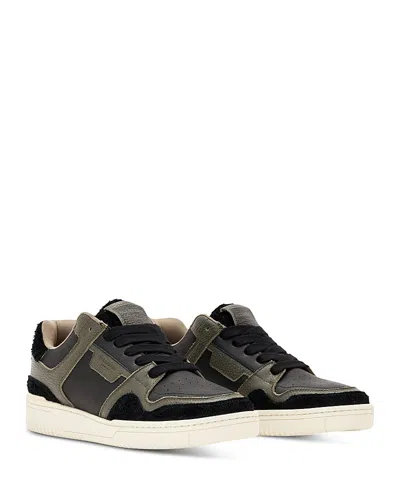 Allsaints Men's Regan Lace Up Low Top Sneakers In Black