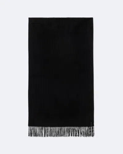 Allsaints Men's Reid Tasselled Wool Scarf In Black