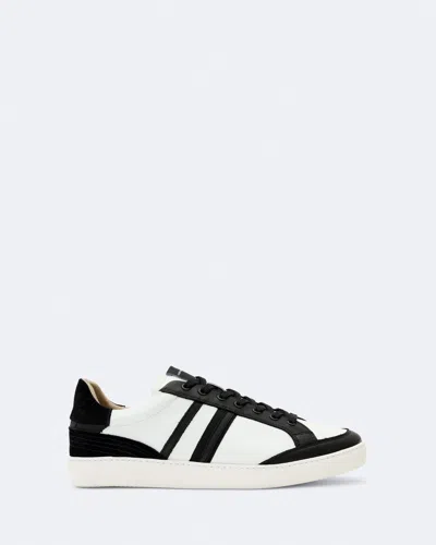 Allsaints Men's Sheer Contrast Leather Trainers In Black/white