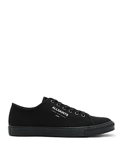 Allsaints Men's Underground Lace Up Low Top Sneakers In Black