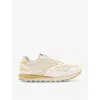 Allsaints Rimini Leather Lower Top Sneakers In Vintage White