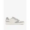 ALLSAINTS REGAN LOGO-PRINT LEATHER LOW-TOP TRAINERS