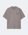 Allsaints Oversized Xander Logo Tee In Neutral