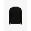 Allsaints Organic Cotton-wool Aspen Sweater In Cinder Black M
