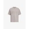 Allsaints Biggy Cotton Logo Graphic Tee In Chestnut Brown
