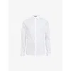 Allsaints Lovell Cotton Slim Fit Button Down Shirt In White