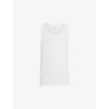 Allsaints Cotton Edwards Tank Top In Optic White