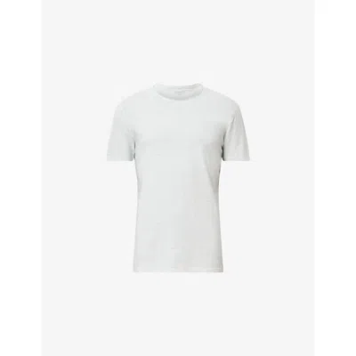 Allsaints Mens Foam Green Figure Regular-fit Short-sleeve Cotton T-shirt