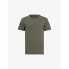 Allsaints Mens  Figure Regular-fit Short-sleeve Organic-cotton T-shirt In Thyme Green