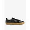 Allsaints Jaimee Low Top Sneaker In Black/gum