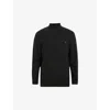 Allsaints Slim Fit Turtleneck Wool Sweater In Cinder Black M