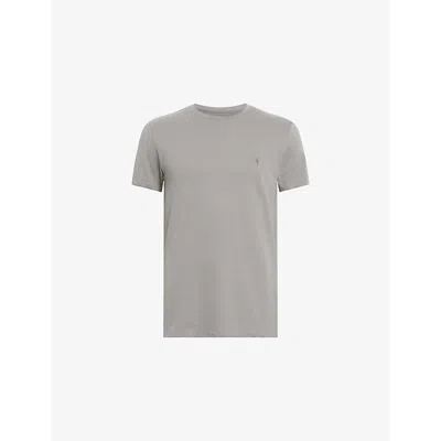 Allsaints Organic Cotton Tonic T-shirt In Fossil Grey