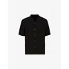 Allsaints Forge Relaxed Fit Lightweight Shirt In Black