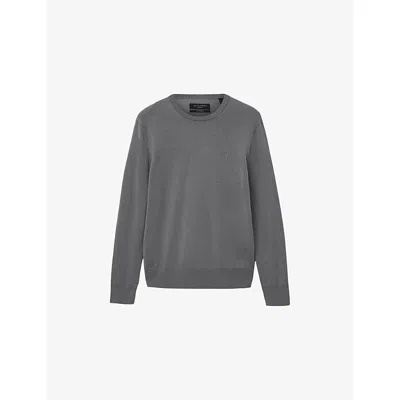 ALLSAINTS MENS ALLSAINTS MODE MERINO MARL-PATTERN WOOL CREW JUMPER