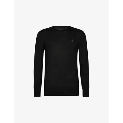 ALLSAINTS MENS ALLSAINTS MODE MERINO MARL-PATTERN WOOL CREW JUMPER