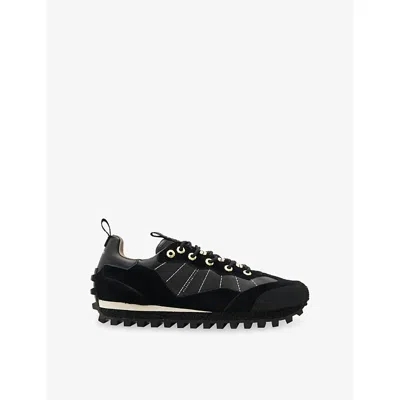 Allsaints Nevis Cleated Sneaker In Black