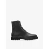 Allsaints Skiff Military Boots In Black