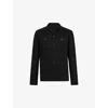 Allsaints Cotton Spotter Overshirt In Black