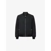 Allsaints Bassett Reversible Bomber Jacket In Black