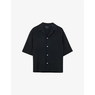 ALLSAINTS MENS ALLSAINTS RIALTO OVERSIZED WOVEN SHIRT