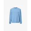 Allsaints Mens Underground Relaxed-fit Cotton Sweatshirt Bondi Blue Xl