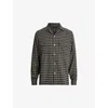 Allsaints Alkame Relaxed Fit Check Button-up Shirt In Brown