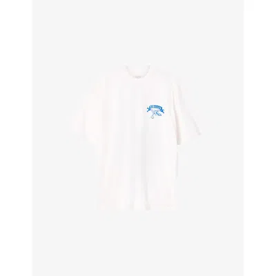 Allsaints Cray Short Sleeve Graphic Organic Cotton T-shirt In White