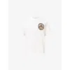 Allsaints Mens Chalk White Incessant Oversized Cotton-jersey T-shirt Xs In White