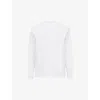 Allsaints Mens  Nero Mock-neck Organic-cotton Sweatshirt In Chalk White