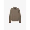 Allsaints Mens Dusky Green Statten Logo-embroidered Regular-fit Cotton Polo Shirt Xxl In Green