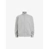 Allsaints Carson Regular Fit Track Jacket In Grey Marl