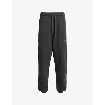 Allsaints Mens Grvstone Grey Underground Relaxed-fit Organic-cotton Jogging Bottoms In Grvstone Grey