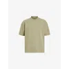 Allsaints Mens Light Ash Gree Haven Short-sleeve Organic-cotton Jersey T-shirt Xxl