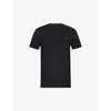 Allsaints Mens Brace Logo-embroidered Cotton-jersey T-shirt Jet Black Xxl