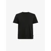 Allsaints Mens Jet Black Slater Crewneck Short-sleeve Cotton T-shirt