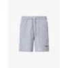 Allsaints Mens Underground Logo-print Recycled-polyamide Swim Shorts Machine Grey