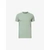 Allsaints Mens  Tonic Logo-embroidered Slim-fit Organic-cotton T-shirt