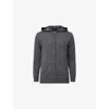 Allsaints Mens Mode Zipped Merino-wool Hoody Monument Grey